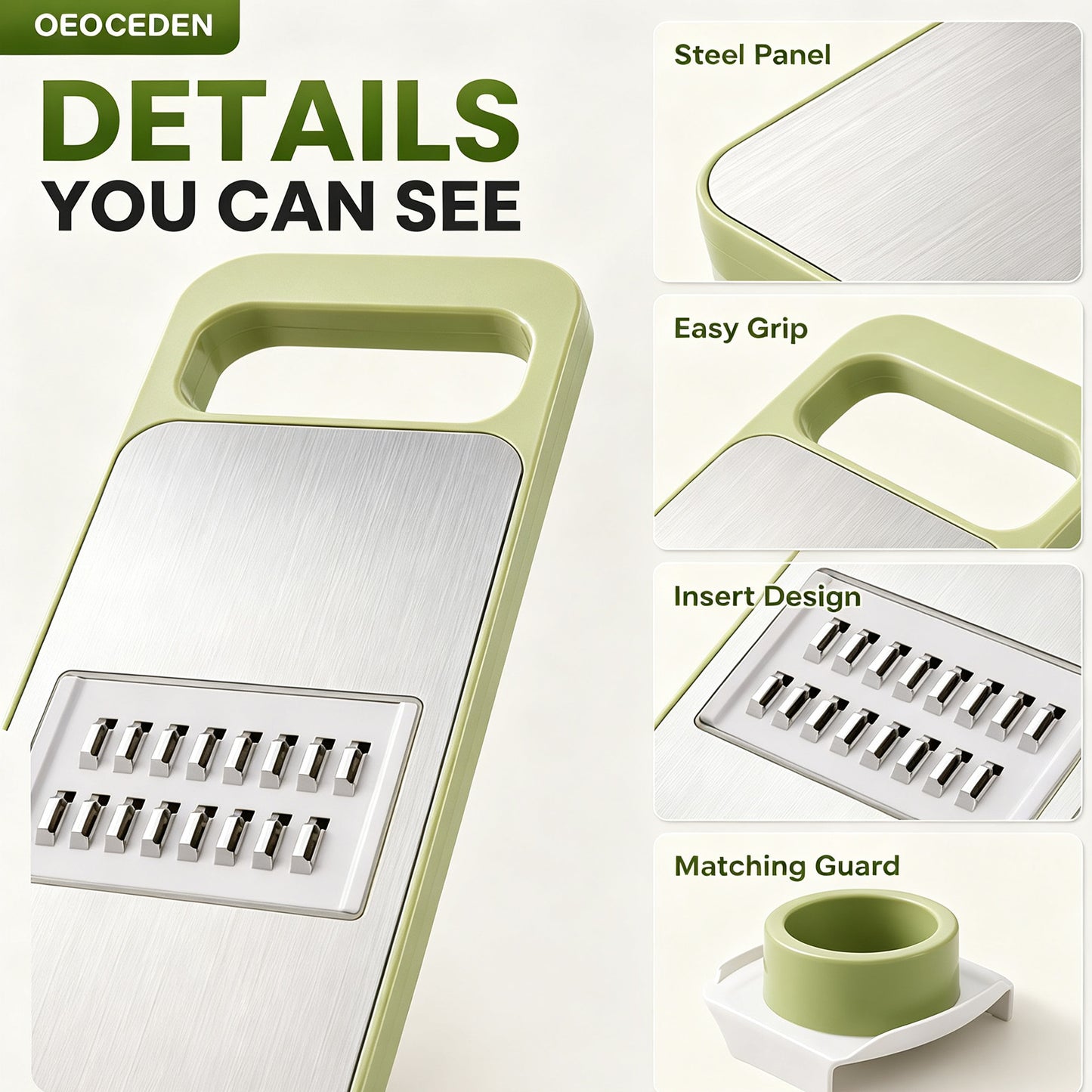 Mandoline Slicer for Kitchen, Multi Purpose Vegetable Slicer with Hand Guard