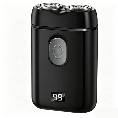 Portable Electric Shaver Dual Blade Usb Rechargeable Led Display