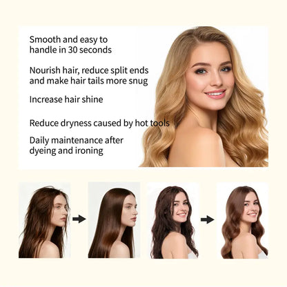 Argan & Coconut Hair Oil - Lightweight Non-Greasy Serum for Instant Smooth