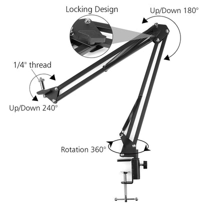 Bed Phone Holder Overhead Video Stand Phone Holder