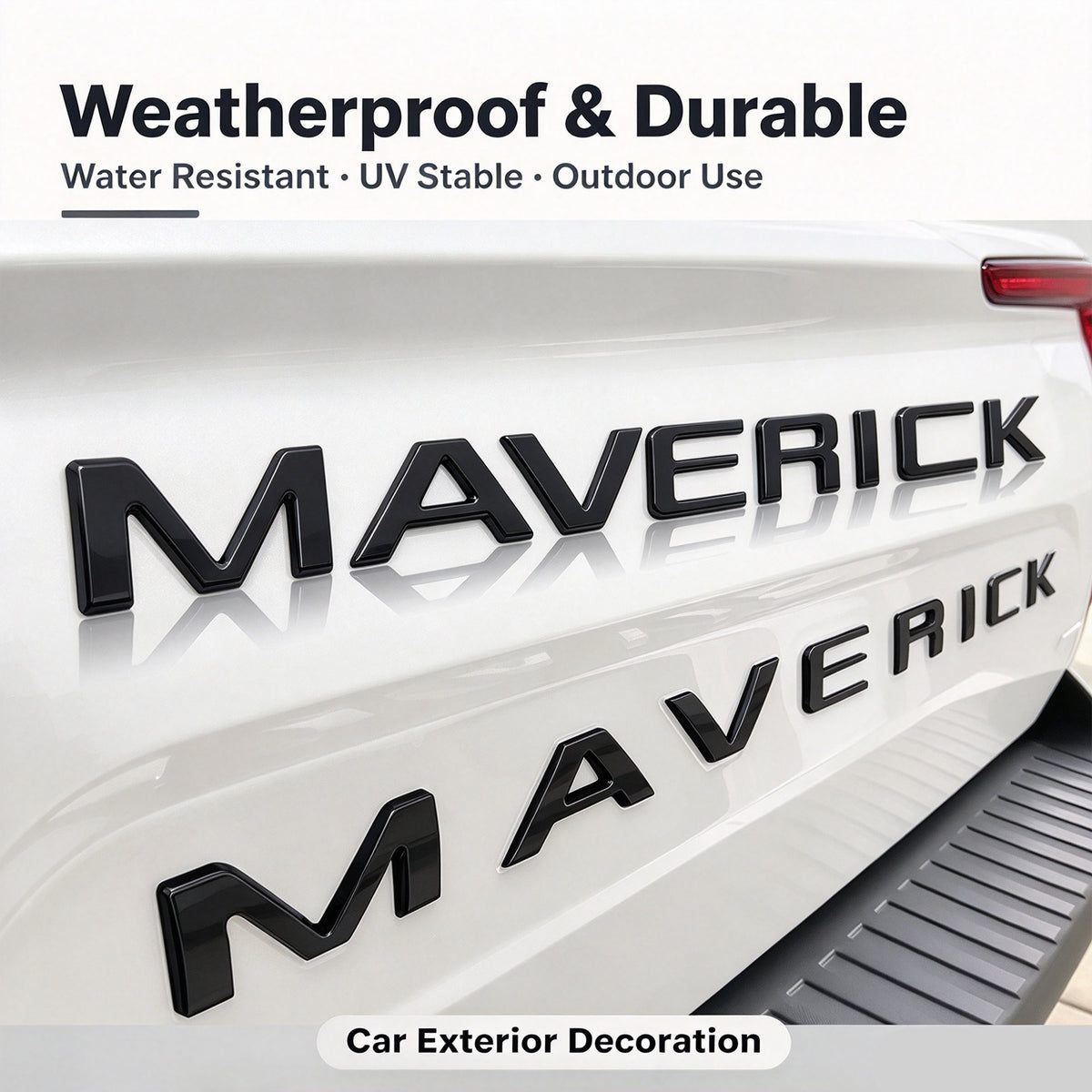 Tailgate Letter Inserts - Compatible with 2022-2026 Ford Maverick