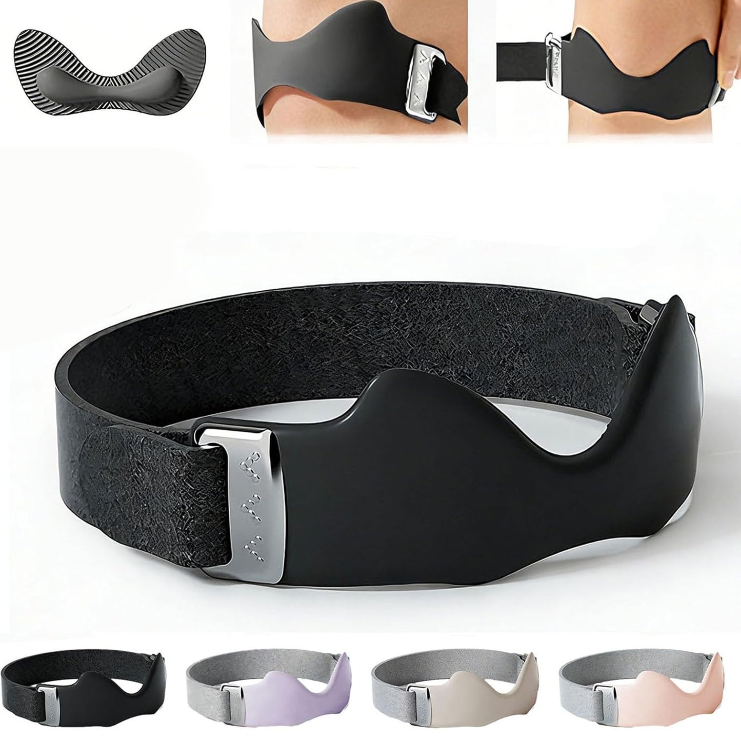 Airbag Patellar Tendon Support Strap, Adjustable Breathable Antislip Knee Brace