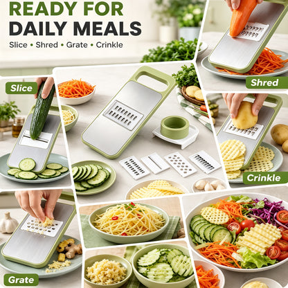 Mandoline Slicer for Kitchen, Multi Purpose Vegetable Slicer with Hand Guard