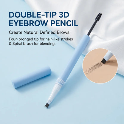 2-in-1 Micro-Fork Eyebrow Pen & Tinted Gel Waterproof