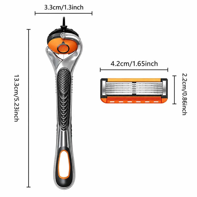 Men's European Style 6-Layer Progressive Blade 24 Blades