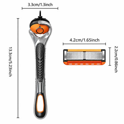 Men's European Style 6-Layer Progressive Blade 24 Blades