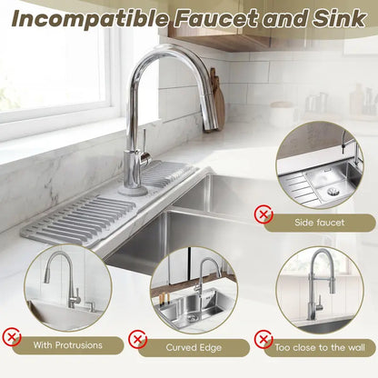 Upgraded Faucet Mat for Kitchen Sink Fast Drying Properties