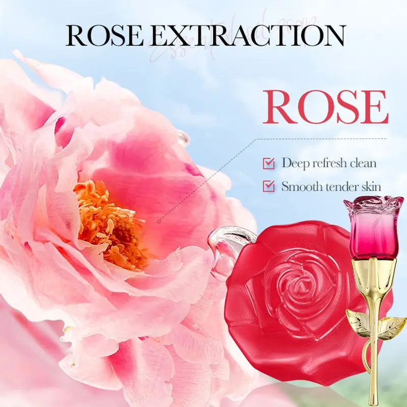 Elegant Women's Rose Pattern Perfume, Floral Rose Scent