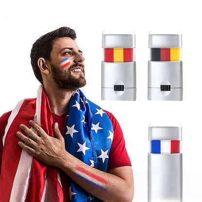 2PCS Baseball Face Paint & Portable Waterproof Face & Body Paint Stick