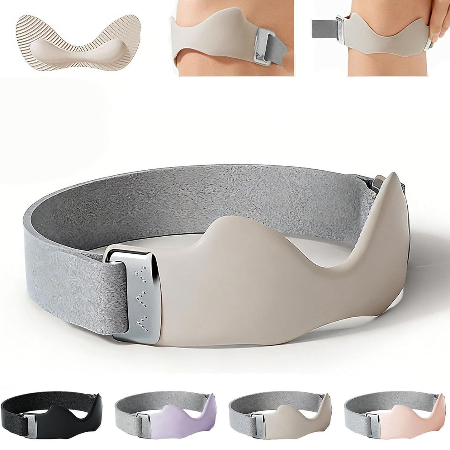 Airbag Patellar Tendon Support Strap, Adjustable Breathable Antislip Knee Brace