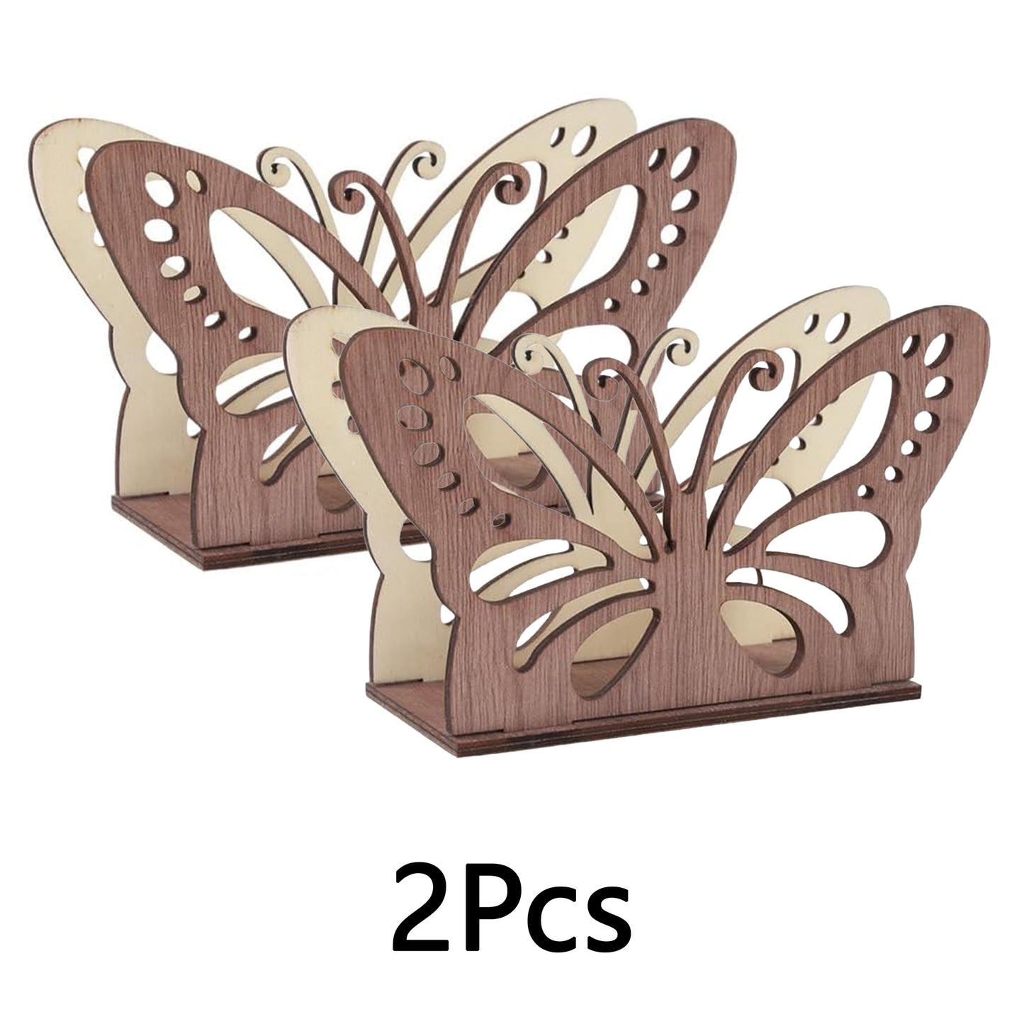 2PCS Western Cowboy Boot Shaped Napkin Holder Table Decor