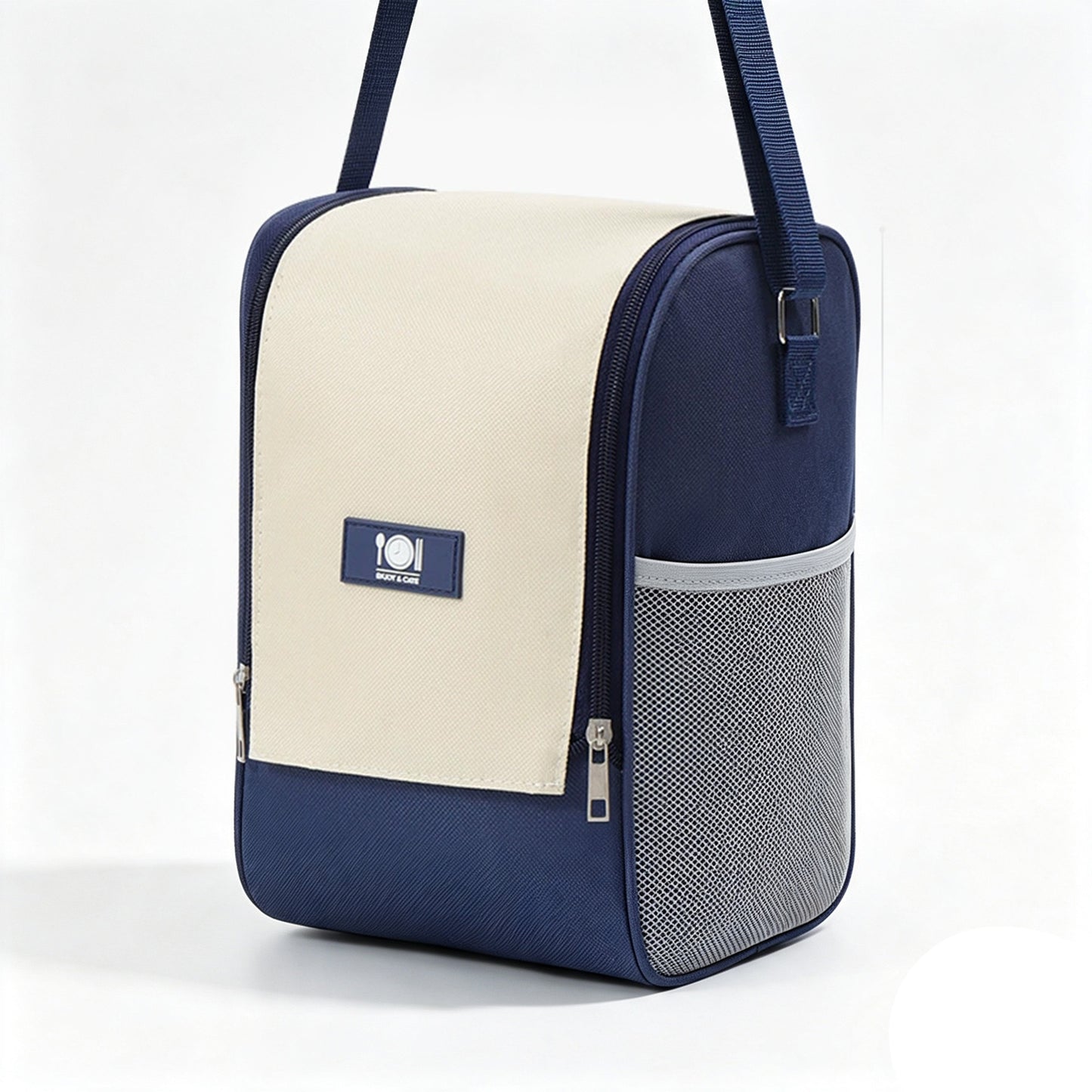 3 Layer Thermal Lunch Tote with Multi Pockets,Insulated Lunch Box Bag with Adjustable Shoulder Strap