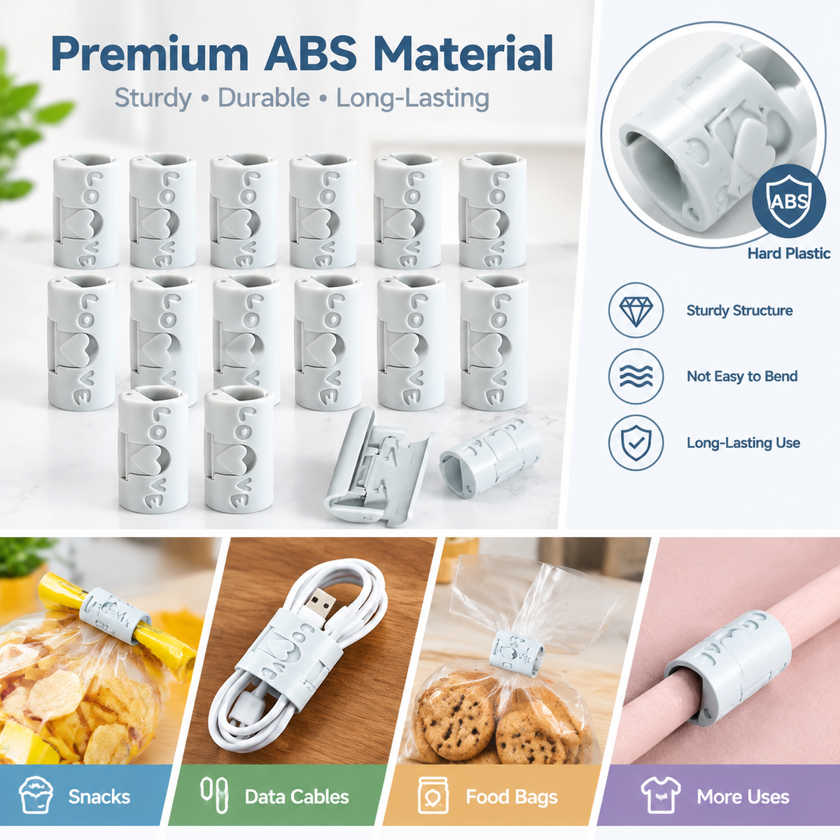 20 Counts Two-Speed Adjustment Sheet Grippers – Anti-Slip Clips for Beds Prevent Sliding Falling Out