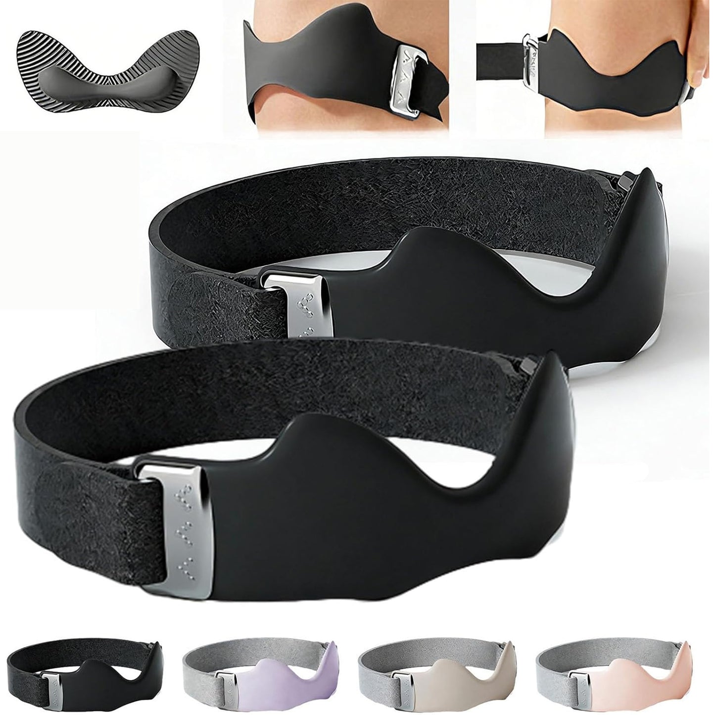 Airbag Patellar Tendon Support Strap, Adjustable Breathable Antislip Knee Brace