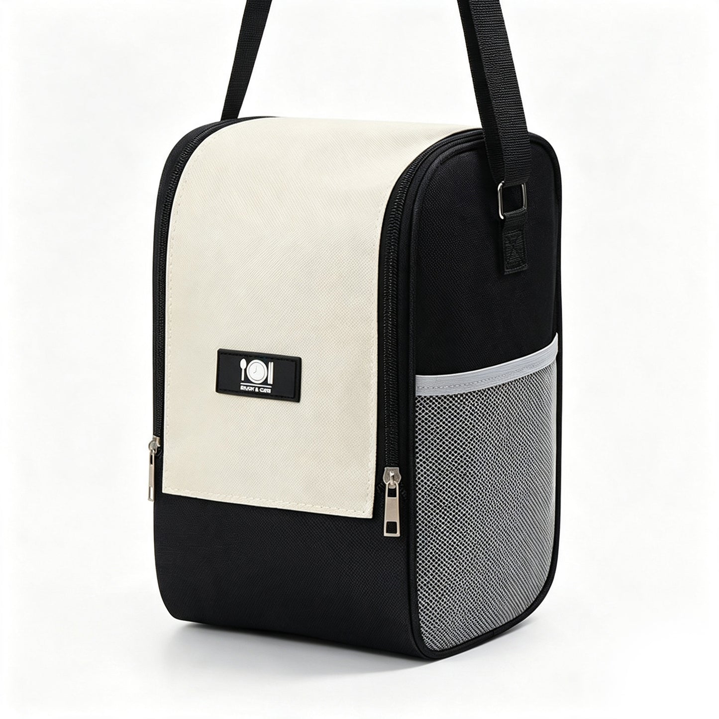 3 Layer Thermal Lunch Tote with Multi Pockets,Insulated Lunch Box Bag with Adjustable Shoulder Strap