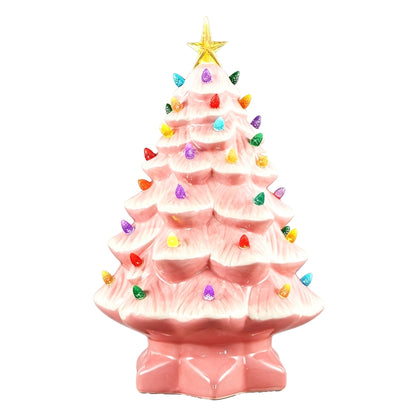 LED Christmas Tree Night Light, Colored Bulbs Nightlight with Switch