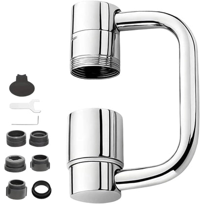 Universal Sink Faucet 1440° Rotatable Faucet Aerator Extension