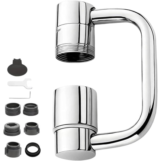 Universal Sink Faucet 1440° Rotatable Faucet Aerator Extension