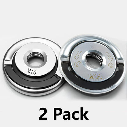 2PCS Quick Installation M10/M14 Thread Self-locking Pressure Plate for Angle Grinder