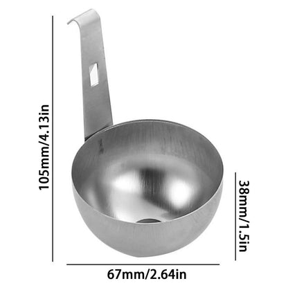 2PCS Stainless Steel Hanging Egg Poacher