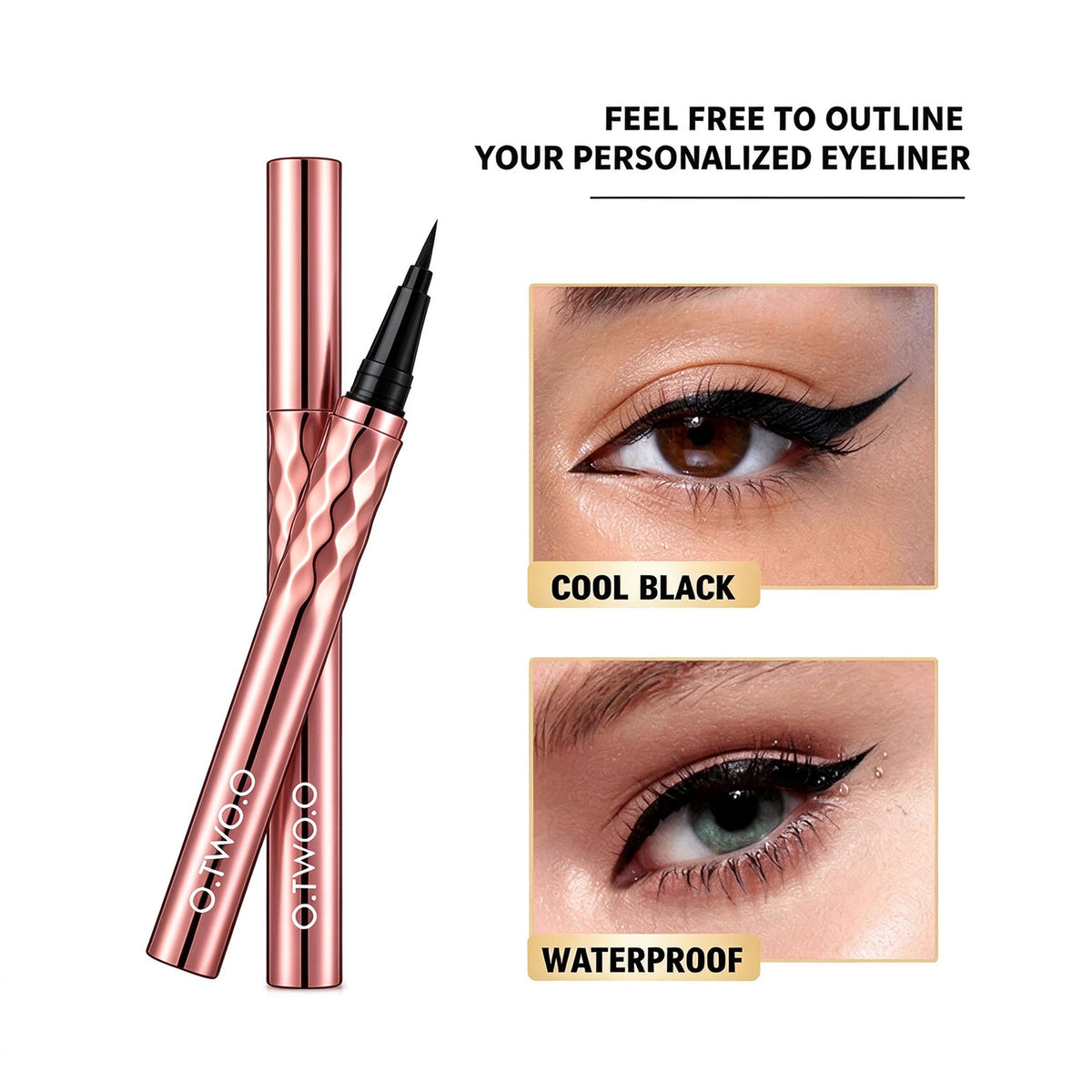 O.TWO.O Eyeliner – Long-Lasting, Smudge-Proof Liquid Eyeliner