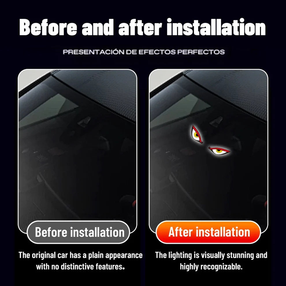 2Pcs Car Window LED Ambient Lights