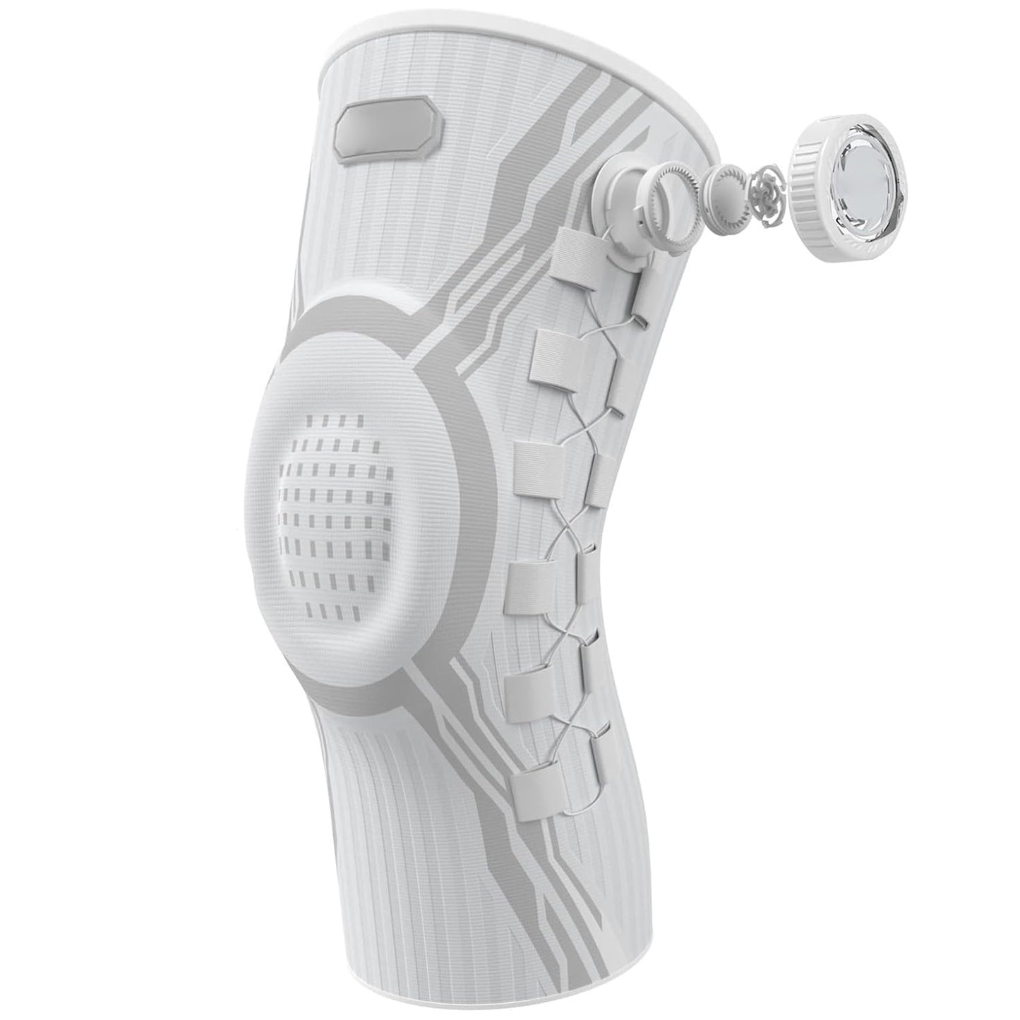 Knee Brace for Pain Relief & Support - Adjustable Compression Knob for Arthritis, Meniscus Tear
