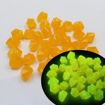 300Pcs Outdoor Luminous Stones Outdoor Yard Lawn Path Pebbles for Aquarium Fish Tank Decor