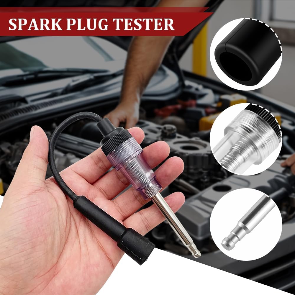 Inline Spark Plug Tester - Plug-in Easy Use Complete Kit