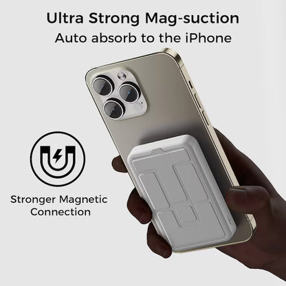 10,000mAh Portable Magnetic Wireless Charge Power Bank with Phone Stand