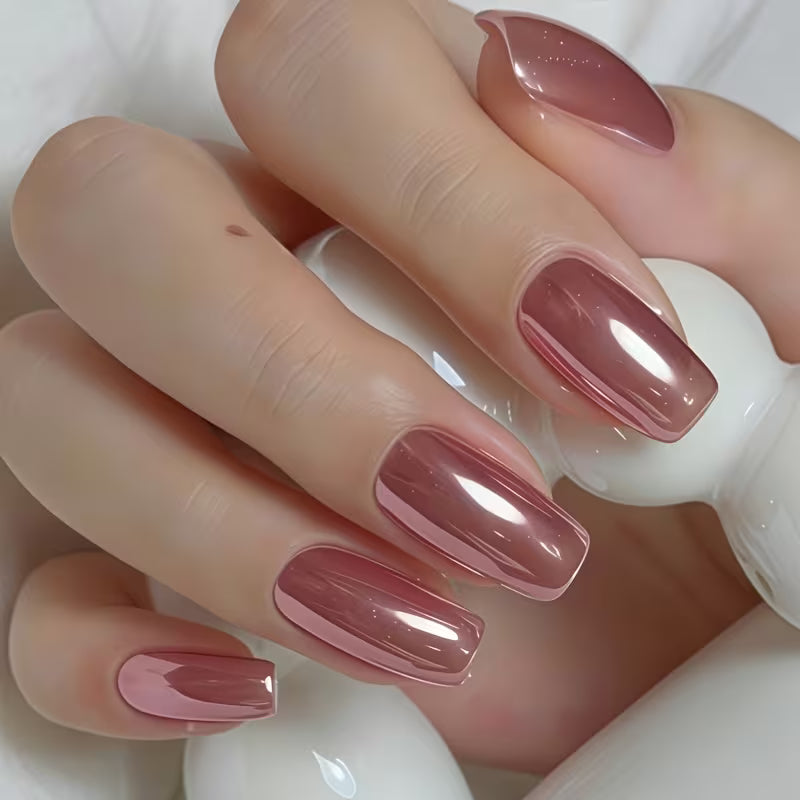 Rose Gold Metallic Mirror-finish Nail Polish—Quick-drying, Long-lasting, High-shine