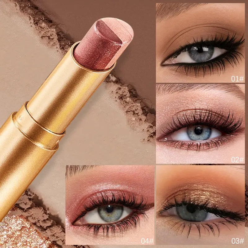 4PCS 3-Color Eyeshadow Stick Gradient, Cream Eyeshadow