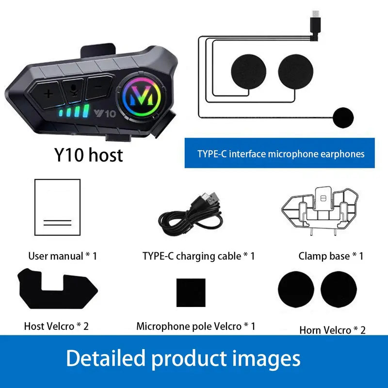 Rechargeable Motorcycle Helmet Speaker Automatic Call and Music Control