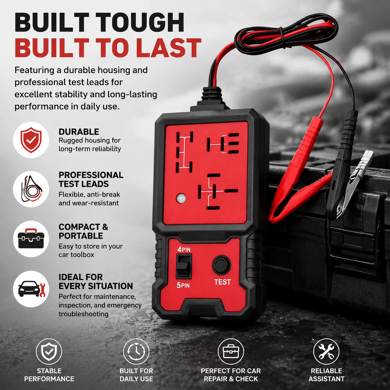 Universal 12V Automotive Relay Tester / Electronic Circuit Detector