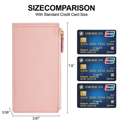 Women’s Clean Minimalist Bifold Wallet - Elegant Mini Card Holder