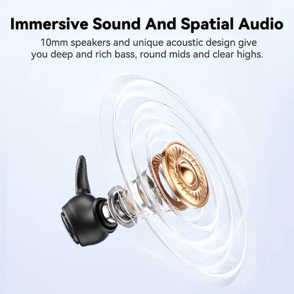 Bluetooth Wireless Earbuds Sleep Earphones,Bluetooth 6.0,Noise-Canceling Earphones