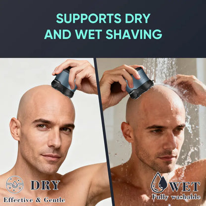New Bald Head Shaver LED Display Waterproof Rechargeable Long Battery