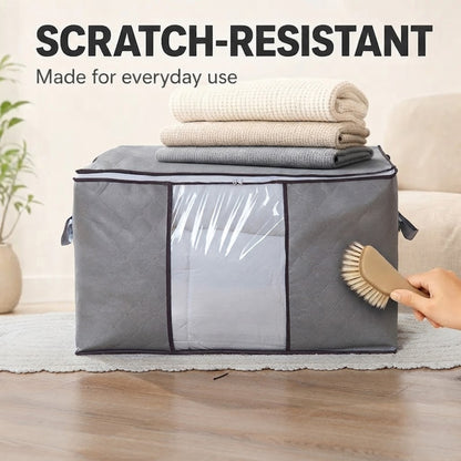 Zippered Storage Bag for Closet King Comforter, pillow, quilt, bedding, Clothes