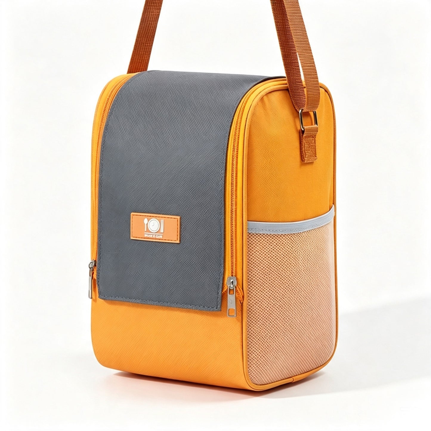 3 Layer Thermal Lunch Tote with Multi Pockets,Insulated Lunch Box Bag with Adjustable Shoulder Strap