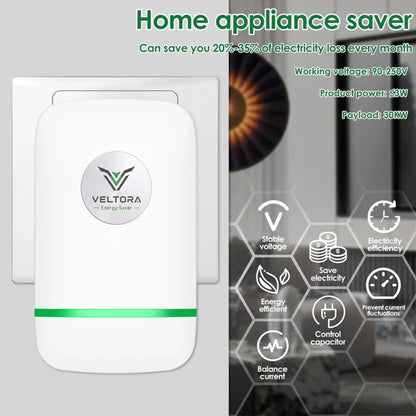 2026 Updated Power Saver 90-250V 30KW Electricity Saving Box Household Energy Saver US Plug