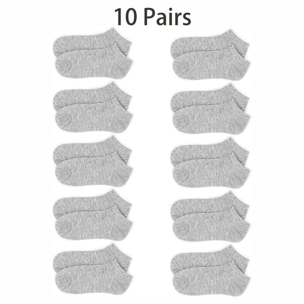 10 Pairs Low Cut Socks Portable Stretchy Cotton Blend Socks
