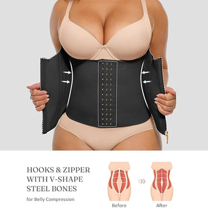 Waist Trainer for Women Tummy Control Corset Waist Cincher Body Shaper