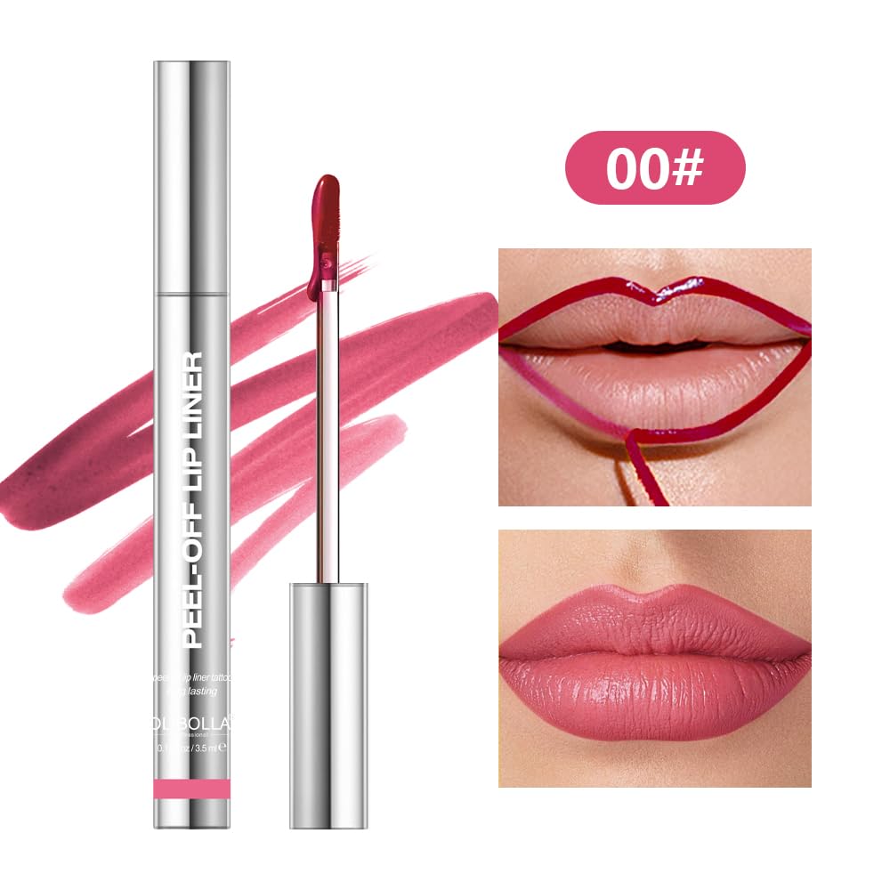4 PCS/set Peel Off Matte Lip Liner, Transfer-proof Lip Stain