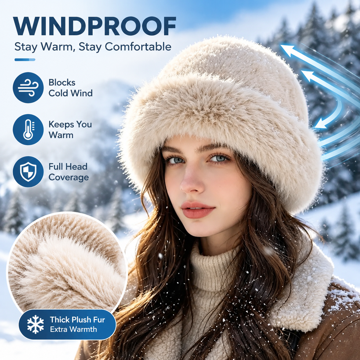 Women's Teddy Sherpa Bucket Hat - Ultra Soft Wide Brim Thermal Fisherman Cap