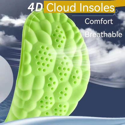 2 Pair Height Increase Insoles for Men Wowen-4D Cloud Technology Insole-Super Soft