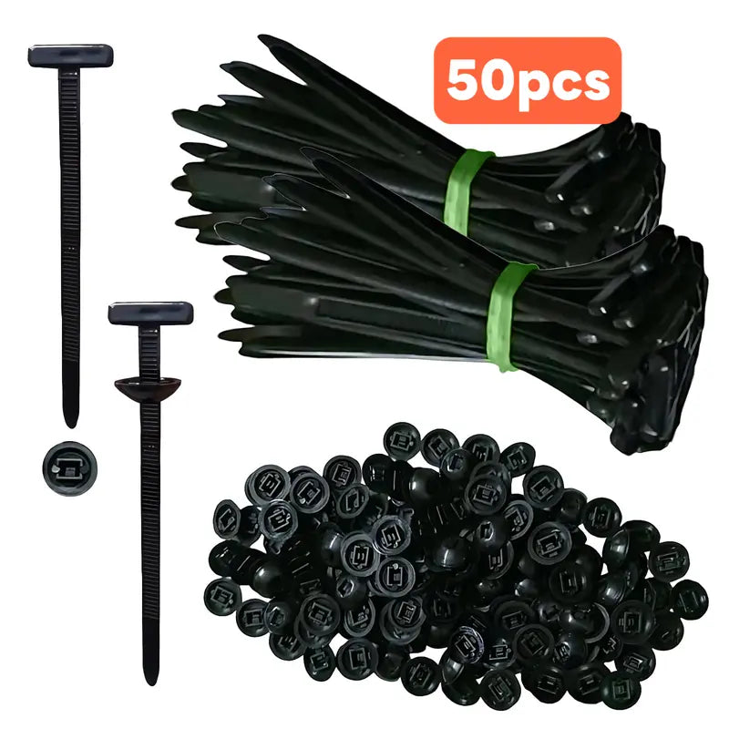 Nylon Cable Tie Buckle Kit PA66 Windproof Tensile Strength