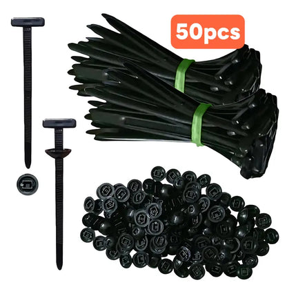 Nylon Cable Tie Buckle Kit PA66 Windproof Tensile Strength