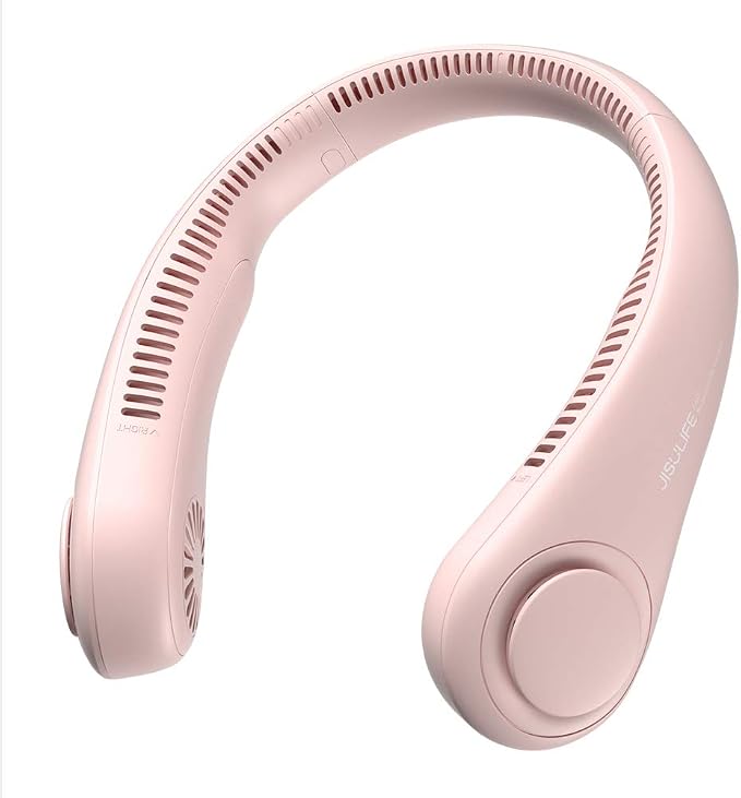 Portable Neck Fan Bladeless Fan, 6000mAh USB Rechargeable, 360° Airflow