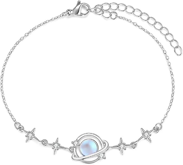 2PCS To My Daughter Gift Star Moon Bracelet for Beautiful Daughter Granddaughter