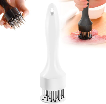 Meat Tenderizer Tool, 16-Needle Stainless Steel Meat Injector, Steak